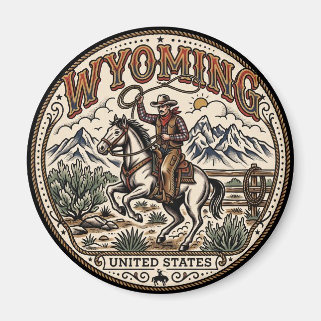 Íman Vaqueiro no Wyoming (Frente)