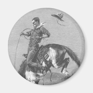 Íman Vaqueiros de Rodeio Antigos, Cavalo Bronco por Rem