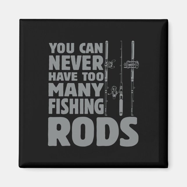 Íman Varas de Pesca de Design Engraçado para Amantes da (Frente)