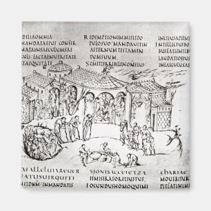 Íman Várias cenas ilustrando um salmo