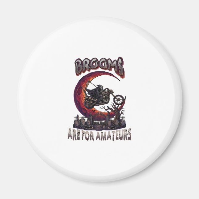 Íman Varredores Amadores Moto Grim Reaper Halloween R (Frente)