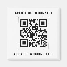 Íman Varredura de Código QR | Ímã Promocional de Logoti