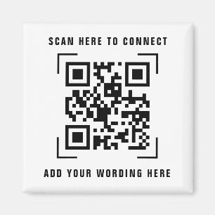 Íman Varredura de Código QR   Ímã Promocional de Logoti