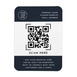 Íman Varredura de Código QR | Logotipo Comercial Promoc