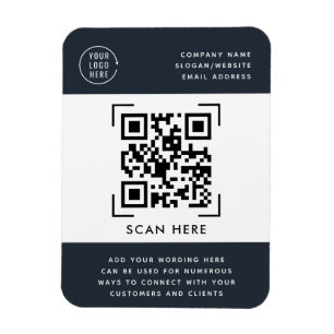 Íman Varredura de Código QR Logotipo Comercial Promoc