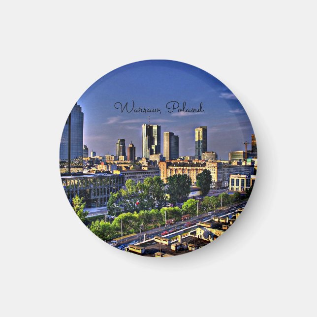 Íman Varsóvia, paisagem Polônia (Frente)