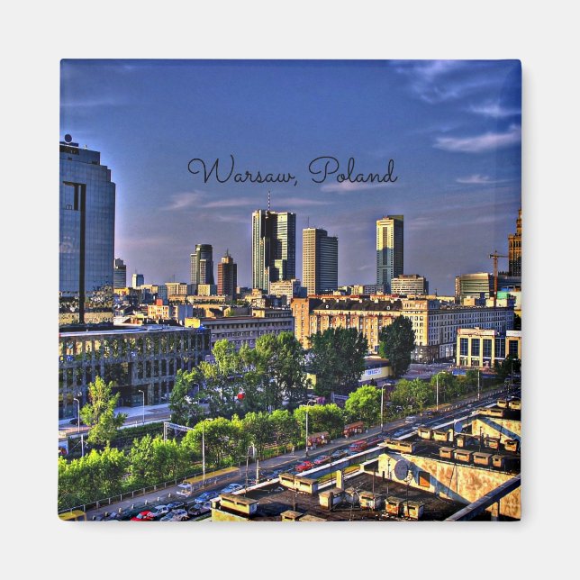 Íman Varsóvia, paisagem Polônia (Frente)