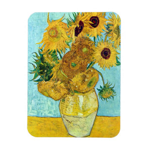 Íman Vase Com Doze Girassóis Por Vincent Van Gogh