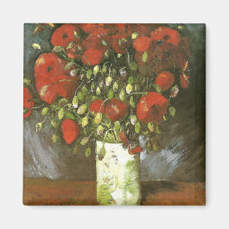 Íman Vase com papagaios vermelhos Van Gogh de arte