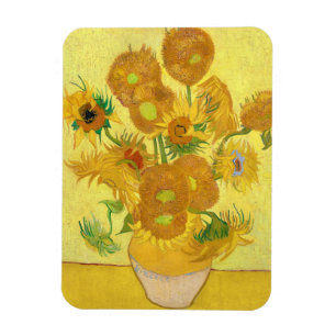 Íman Vase com quinze girassóis por Vincent Van Gogh