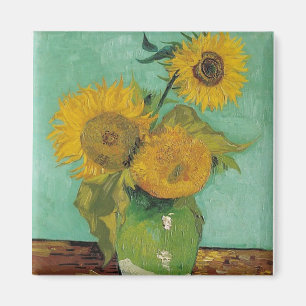 Íman Vase com três girassóis, Vincent van Gogh