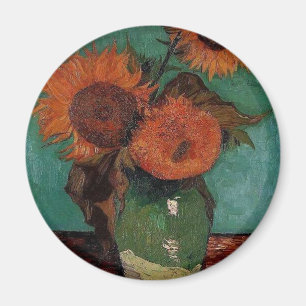 Íman Vase com três girassóis, Vincent van Gogh