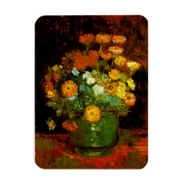 Íman Vase com Zinnias Van Gogh Fine Art