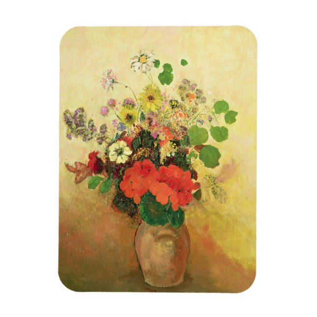 Íman Vase das flores, c.1908-10 (óleo na canvas) (Vertical)