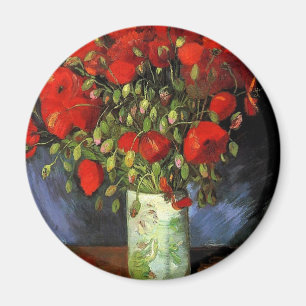 Íman Vase with Red Poppies Vincent van Gogh