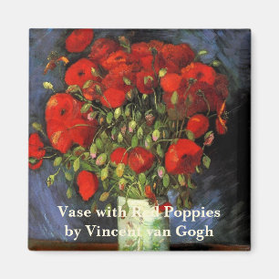 Íman Vaso com Papoulas Vermelhas por Vincent van Gogh