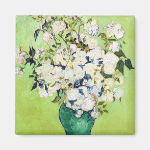 Íman Vaso com pintura de Vincent van Gogh dos rosas