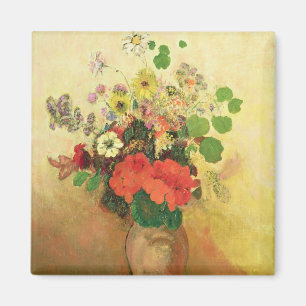 Íman Vaso das flores, c.1908-10 (óleo em canvas)