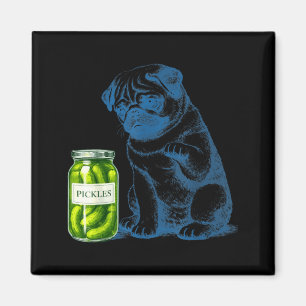 Íman Vaso de ckle de cachorro Pug vintage