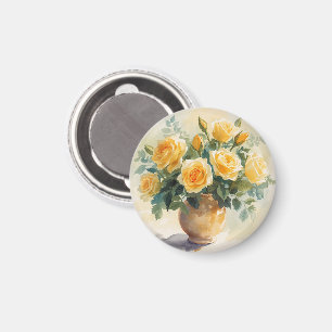 Íman Vaso de Rosas Amarelas