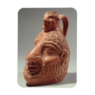 Íman Vaso na forma da cabeça dobro, ANÚNCIO c.400