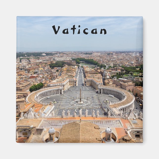 Íman Vaticano, Itália: vista aérea da Praça de São Pedr (Frente)