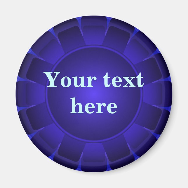 Íman Vazio Azul de Fita para Personalizar (Frente)