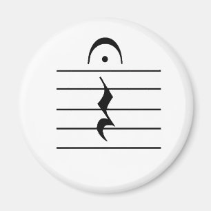 Íman Vazio do resto da notação de música