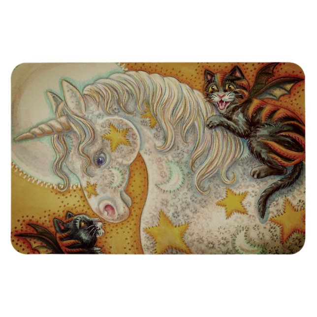 Íman Vazio NEGRO E  UNICORN DE MEIO (Horizontal)