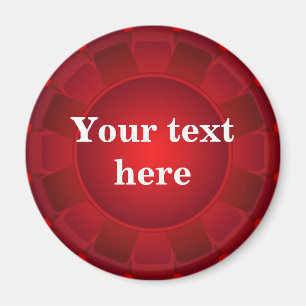 Íman Vazio vermelho de fita para personalizar