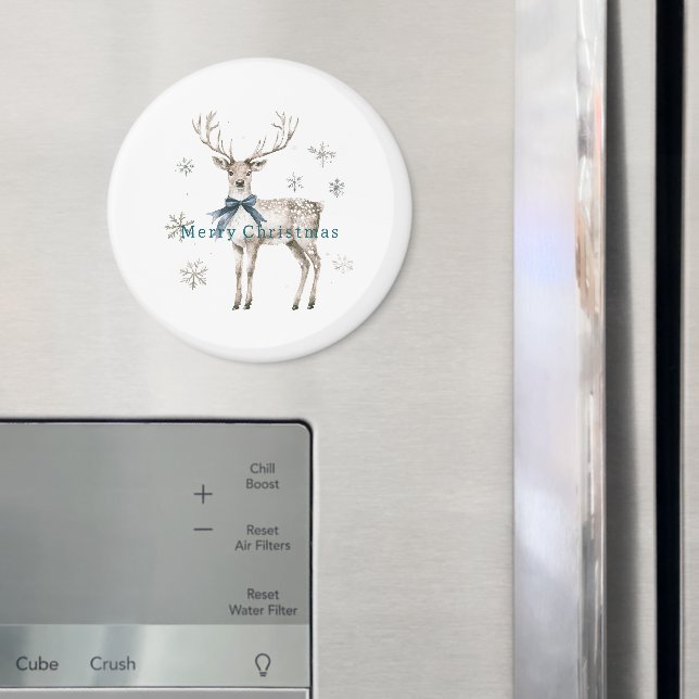 Íman Veado Arco Azul Flocos de Neve Natal (In Situ (Fridge))