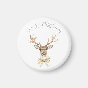 Íman Veado com Dourado Natal Arco