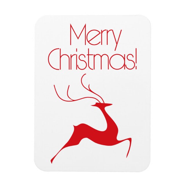 Íman veado de Natal (Vertical)