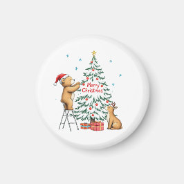Íman Veado e urso de Natal
