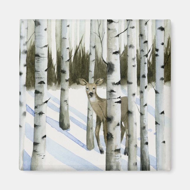 Íman Veado em neve (Frente)