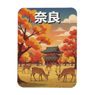 Íman Veados no Parque Nara Japão Viagem