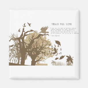 Íman Vegan - citações de Tolstoy