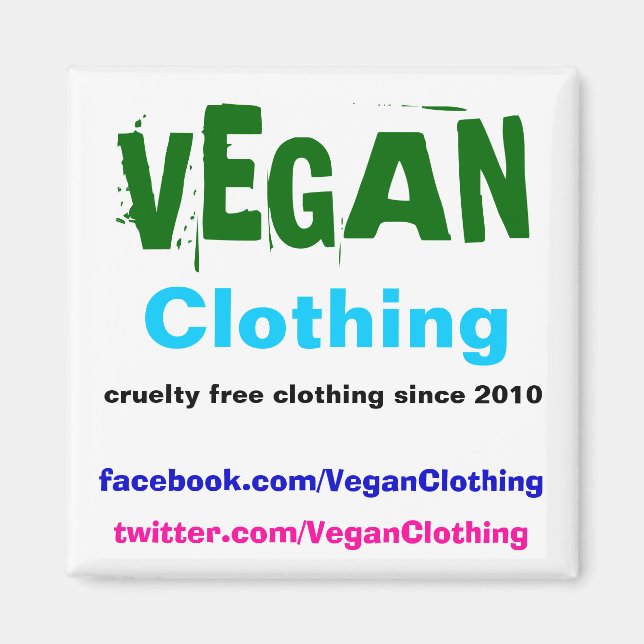 Íman VEGAN Clothing Promo (Frente)