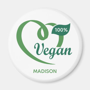 Íman Vegan de nome personalizado
