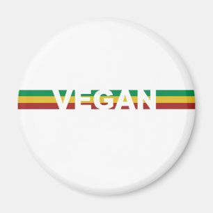 Íman Vegan em faixas rasta
