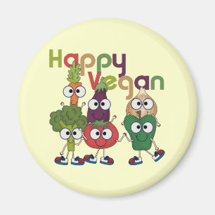Íman Vegan feliz