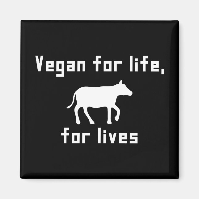 Íman Vegan para a vida (Frente)