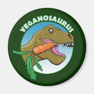 Íman Vegan T-Rex - Veganism Humor