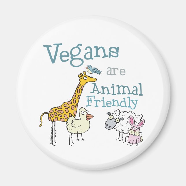 Íman Vegans são amigos dos animais (Frente)