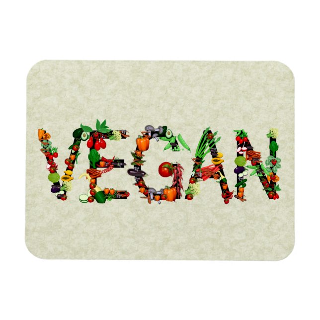 Íman Vegetais do Vegan (Horizontal)
