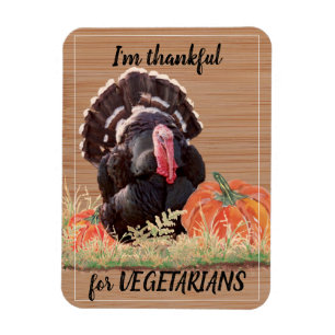 Íman Vegetarian Vegan Thanksgiving Turkey Thanks Funny