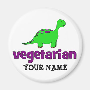 Íman Vegetariano - design do dinossauro