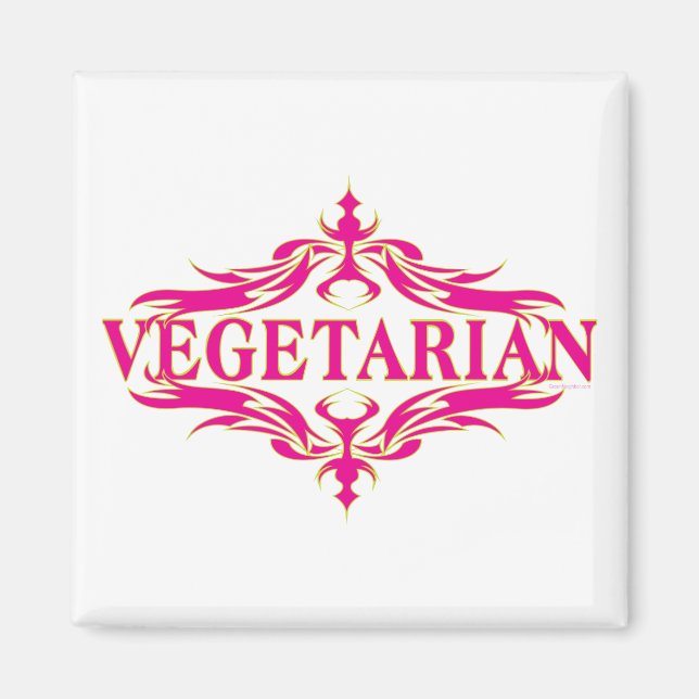 Íman Vegetariano Rosa (Frente)