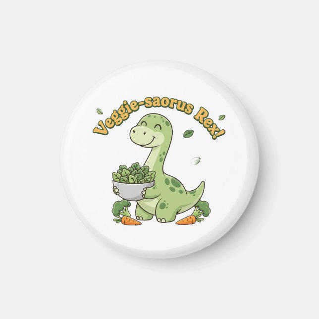 Íman Veggie-saurus Rex! (Frente)
