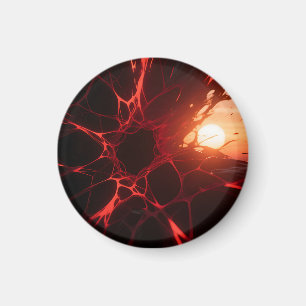 Íman Veias Vermelhas Abismo do Pôr do Sol
